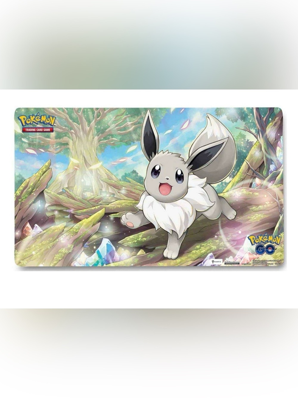 Pokemon GO Eevee Playmat Radiant/Shiny‎ Eevee Standard Size Trading Card Game